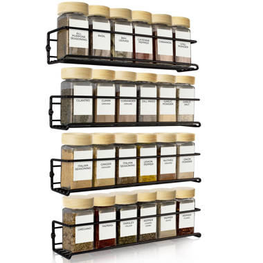 Wall Under Cabinet Mounted Spice Rack